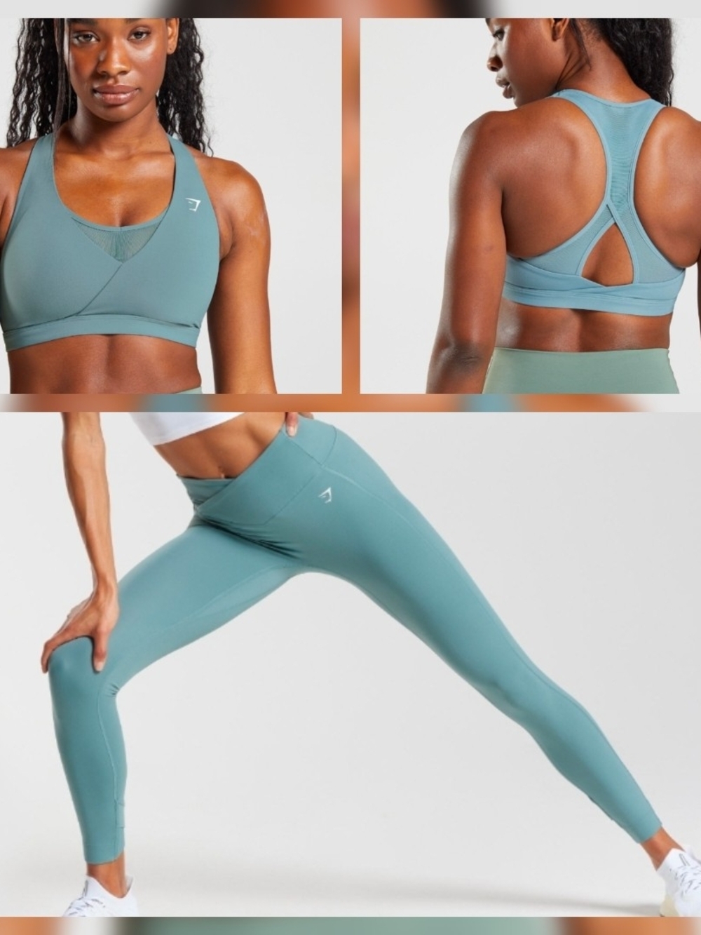 Gymshark Crossover Legging And Sports Bra Matching Set